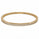 5.70 Ctw White Zircon Flex Bangle in Brass Yellow Gold