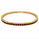 3.90 Ctw Red Zircon Flex Bangle in Brass Yellow Gold