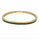 2.90 Ctw Green Zircon Flex Bangle in Brass Yellow Gold