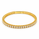 5.20 DEW Moissanite Flex Bangle in 925 Yellow Gold Plated