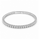 5.20 DEW Moissanite Flex Bangle in 925 Platinum Plated