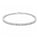 1.32 Ctw Lab Grown Diamond Flex Bangle in 925 Platinum Plated