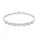 2.12 Ctw Lab Grown Diamond Flex Bangle in 925 Platinum Plated