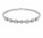 2.12 Ctw Lab Grown Diamond Flex Bangle in 925 Platinum Plated