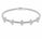 1.35 Ctw Lab Grown Diamond Flex Bangle in 925 Platinum Plated