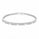 1.77 Ctw Lab Grown Diamond Flex Bangle in 925 Platinum Plated
