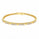 1.77 Ctw Lab Grown Diamond Flex Bangle in 925 Yellow Gold Plated