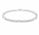 1.10 Ctw Lab Grown Diamond Flex Bangle in 925 Platinum Plated