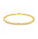 1.10 Ctw Lab Grown Diamond Flex Bangle in 925 Yellow Gold Plated