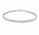 1.07 Ctw Lab Grown Diamond Flex Bangle in 925 Platinum Plated