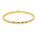 2.00 Ctw Lab Grown Diamond Flex Bangle in 925 Yellow Gold Plated