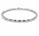2.00 Ctw Lab Grown Diamond Flex Bangle in 925 Platinum Plated