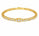 2.78 Ctw Lab Grown Diamond Flex Bangle in 925 Yellow Gold Plated