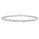 1.00 Ctw Lab Grown Diamond Flex Bangle in 925 Platinum Plated
