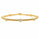 1.69 Ctw Lab Grown Diamond Flex Bangle in 925 Yellow Gold Plated