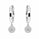 0.64 Ctw Lab Grown Diamond Dangle Earring in 925 Platinum Plated