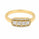 0.67 Ctw Lab Grown Diamond Ring in 925 Yellow Gold Plated