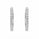 4.49 Ctw Lab Grown Diamond Hoop Earringin 925 Platinum Plated