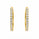 4.49 Ctw Lab Grown Diamond Hoop Earringin 925 Yellow Gold Plated