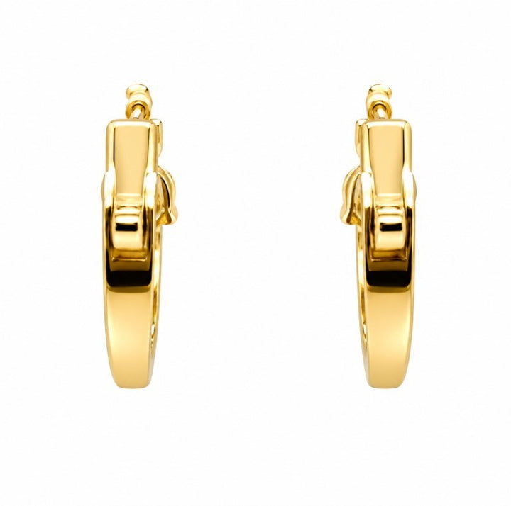 1.35 Ctw Lab Grown Diamond Hoop Earringin 925 Yellow Gold Plated