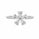 1.22 Ctw Lab Grown Diamond Ring in 925 Platinum Plated