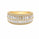 1.55 Ctw Lab Grown Diamond Ring in 925 Yellow Gold Plated