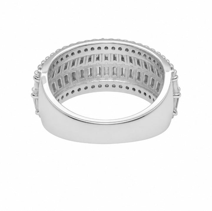1.55 Ctw Lab Grown Diamond Ring in 925 Platinum Plated
