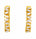 0.77 Ctw Lab Grown Diamond Hoop Earringin 925 Yellow Gold Plated