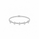 2.20 DEW Moissanite Flex Bangle in 925 Platinum Plated