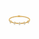 2.20 DEW Moissanite Flex Bangle in 925 Yellow Gold Plated