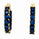 4.11 Ctw Blue Spinel Hoop Earring in Brass Yellow Gold