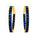 6.25 Ctw Blue Spinel Hoop Earring in Brass Yellow Gold