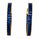 4.25 Ctw Blue Spinel Hoop Earring in Brass Yellow Gold