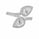 1.35 Ctw Lab Grown Diamond Ring in 925 Platinum Plated