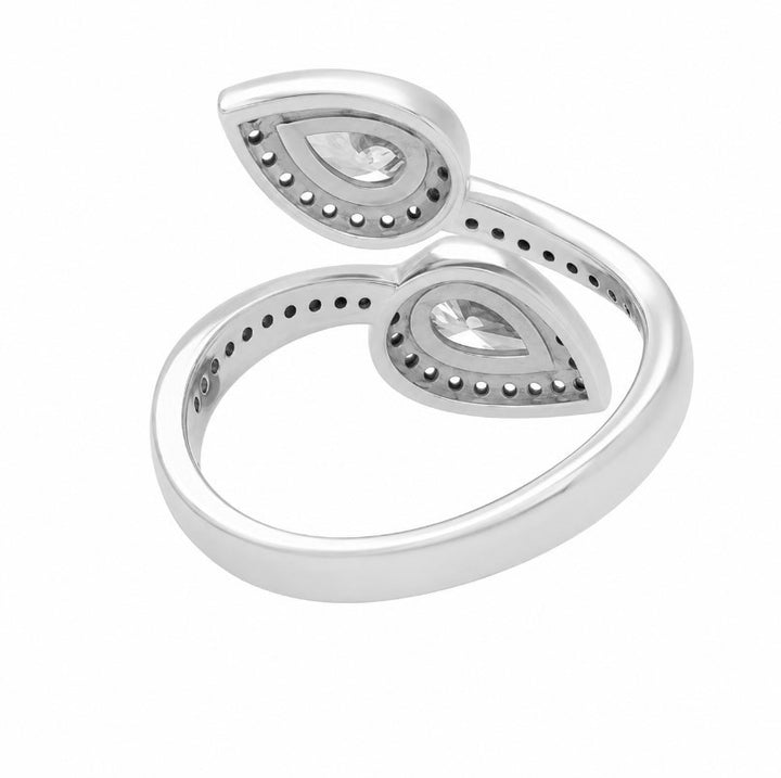 1.35 Ctw Lab Grown Diamond Ring in 925 Platinum Plated