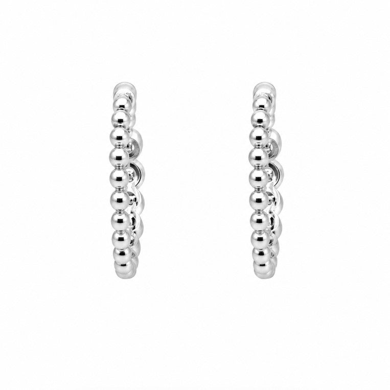 0.60 Ctw Lab Grown Diamond Hoop Earringin 925 Platinum Plated