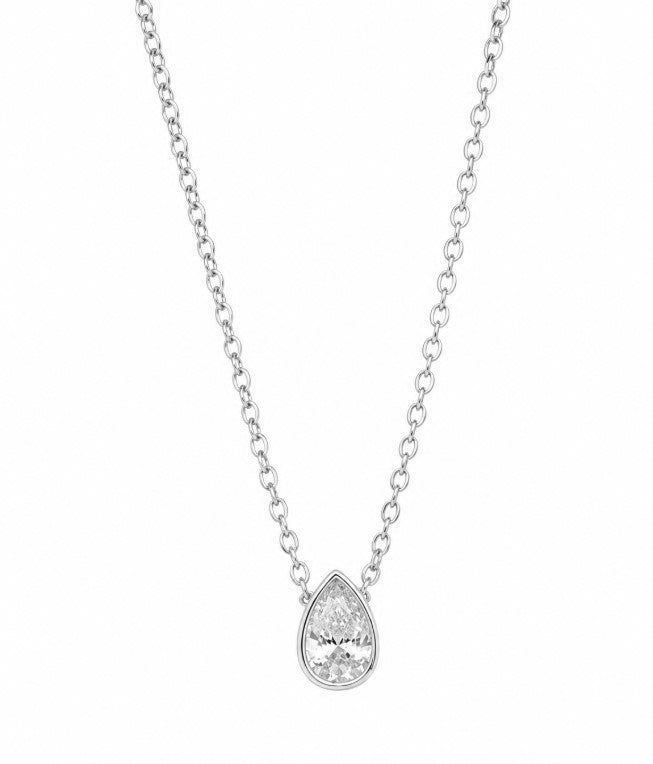 0.54 Ctw Lab Grown Diamond Necklace in 925 Platinum Plated