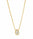 0.54 Ctw Lab Grown Diamond Necklace in 925 Yellow Gold Plated