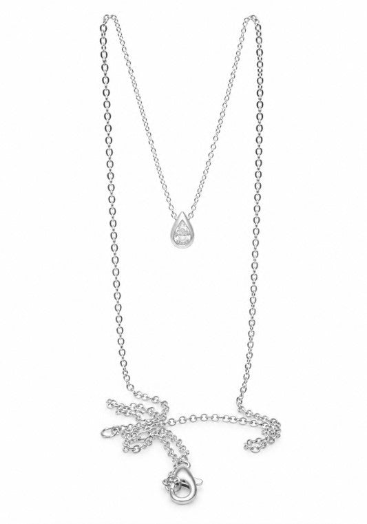 0.54 Ctw Lab Grown Diamond Necklace in 925 Platinum Plated