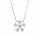 1.04 Ctw Lab Grown Diamond Necklace in 925 Platinum Plated