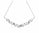 0.92 Ctw Lab Grown Diamond Necklace in 925 Platinum Plated