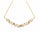 0.92 Ctw Lab Grown Diamond Necklace in 925 Yellow Gold Plated