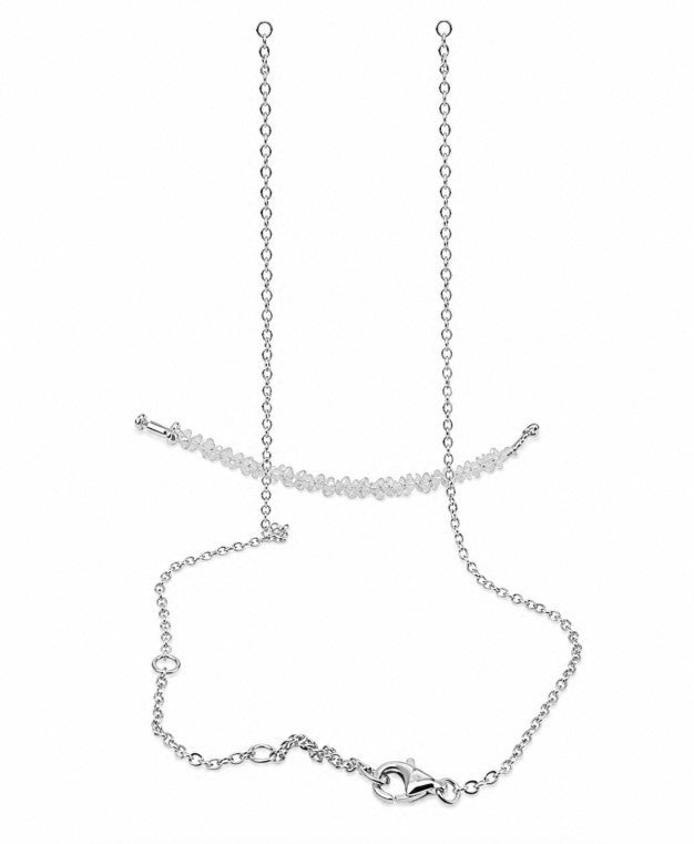 0.92 Ctw Lab Grown Diamond Necklace in 925 Platinum Plated
