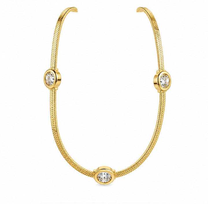 1.25 Ctw Lab Grown Diamond Flex Necklace in 925 Platinum Plated