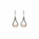 Pearl and  0.16 Ctw Lab Grown Diamond Earring in 925 Platinum Plated
