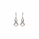 Pearl and  0.09 Ctw Lab Grown Diamond Earring in 925 Platinum Plated