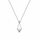 Pearl and  0.75 Ctw Lab Grown Diamond Pendant in 925 Platinum Plated