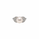 Pearl and  0.20 Ctw Lab Grown Diamond Ring in 925 Platinum Plated