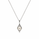 Pearl and  0.12 Ctw Lab Grown Diamond Pendant in 925 Platinum Plated