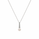 Pearl and  0.17 Ctw Lab Grown Diamond Pendant in 925 Platinum Plated